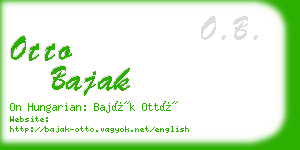 otto bajak business card